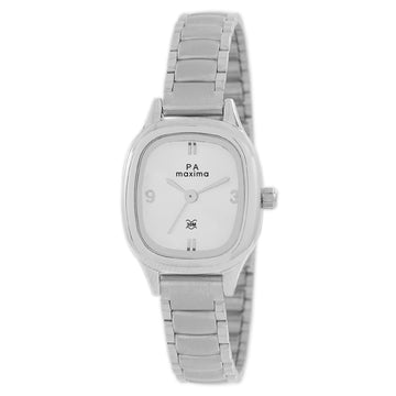 Maxima E-CO Women Silver Dial Analogue Watch - 39993CMLI